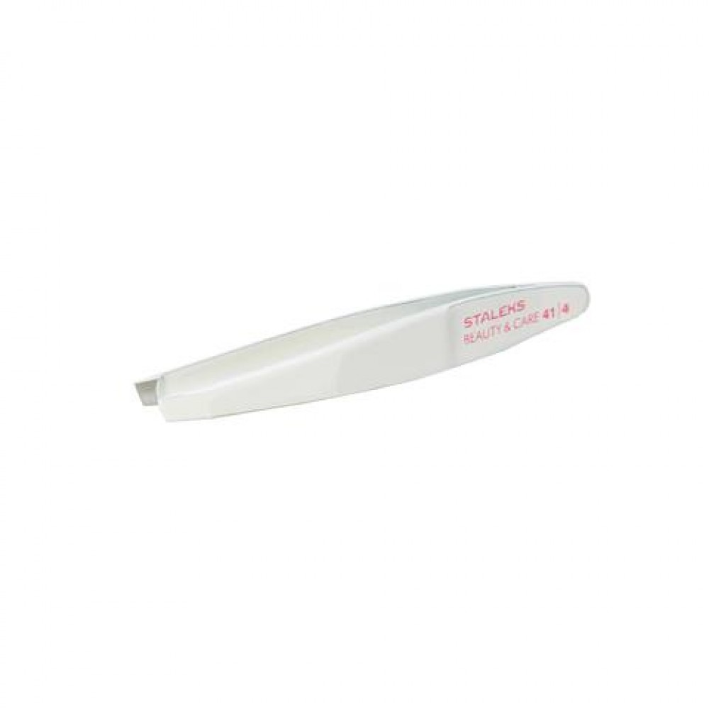 Пинцет для бровей STALEKS BEAUTY & CARE 41 TYPE 4 (узкие скошенные кромки) TBC-41/4
