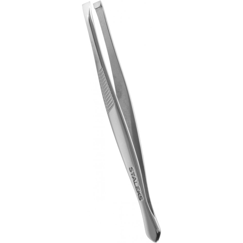 Пинцет для бровей STALEKS CLASSIC 10 TYPE 1 (широкие прямые кромки) TC-10/1