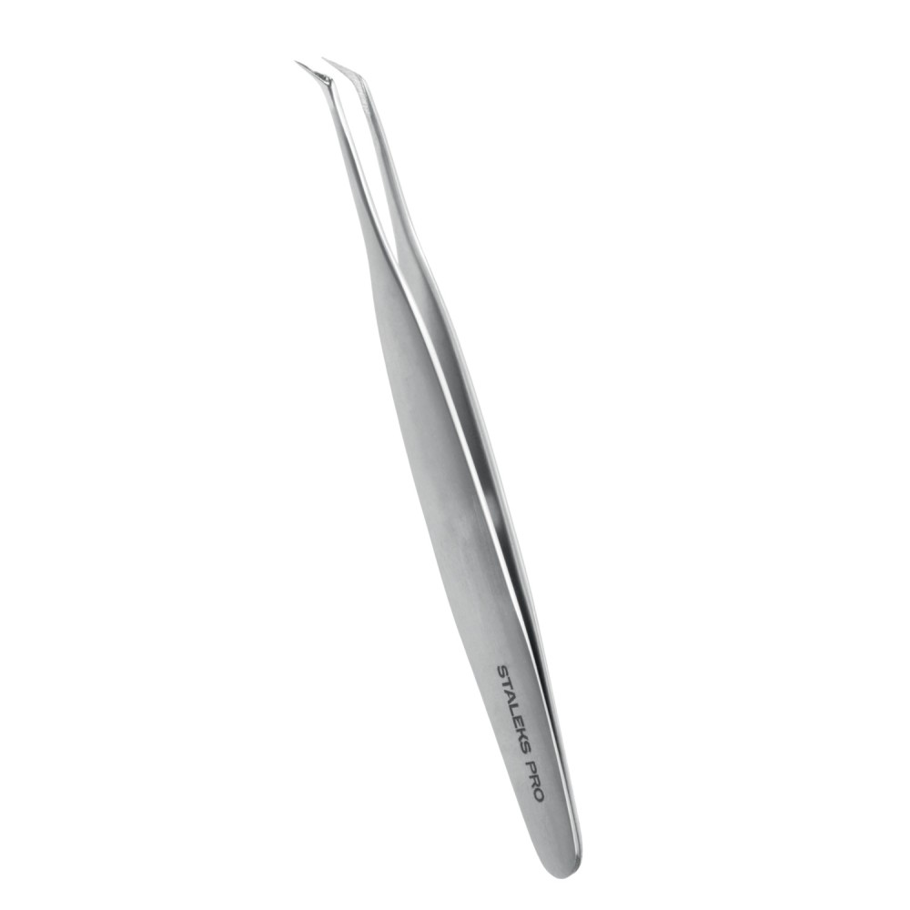 Пинцет профессиональный для ресниц STALEKS EXPERT 40 TYPE 1 (L-образный, 50')
