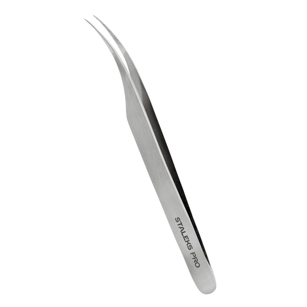 Пинцет профессиональный для ресниц STALEKS EXPERT 40 TYPE 11 (изогнутый)