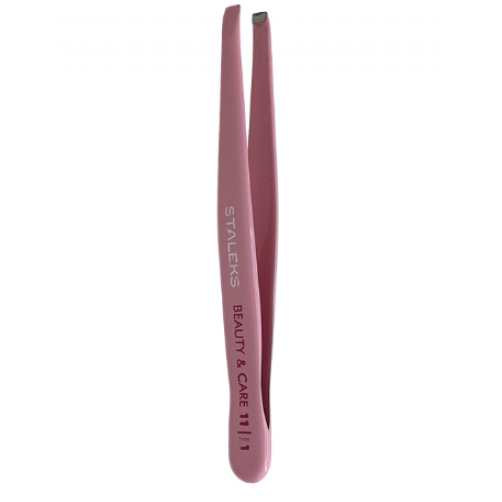 Пинцет для бровей STALEKS BEAUTY & CARE 11 TYPE 1 (широкие прямые кромки) TBC-11/1