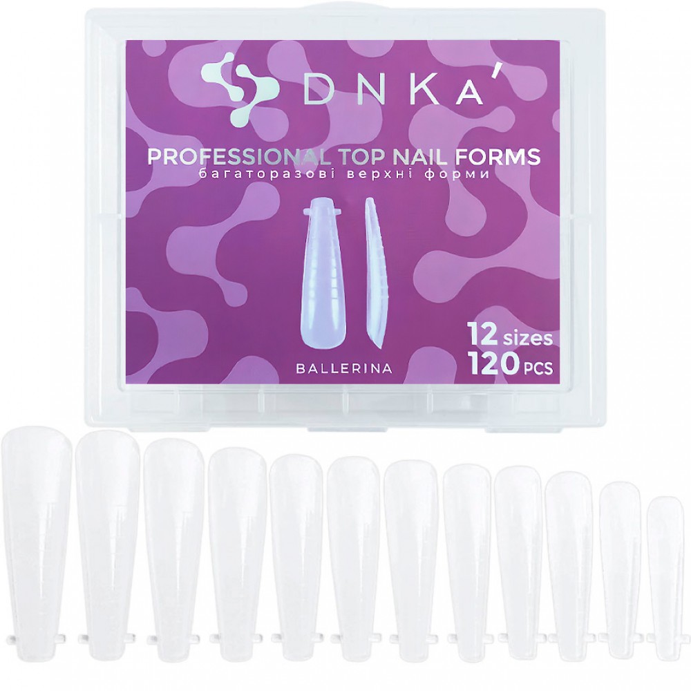 Верхние формы для моделирования Top Nail Forms Ballerina (балерина) DNKa,120pcs