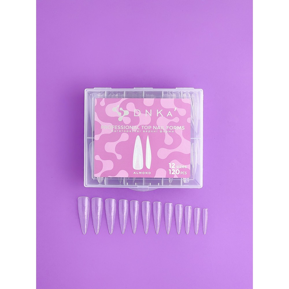Верхні форми для моделювання Top Nail Forms Almond (мигдаль) DNKa,120pcs