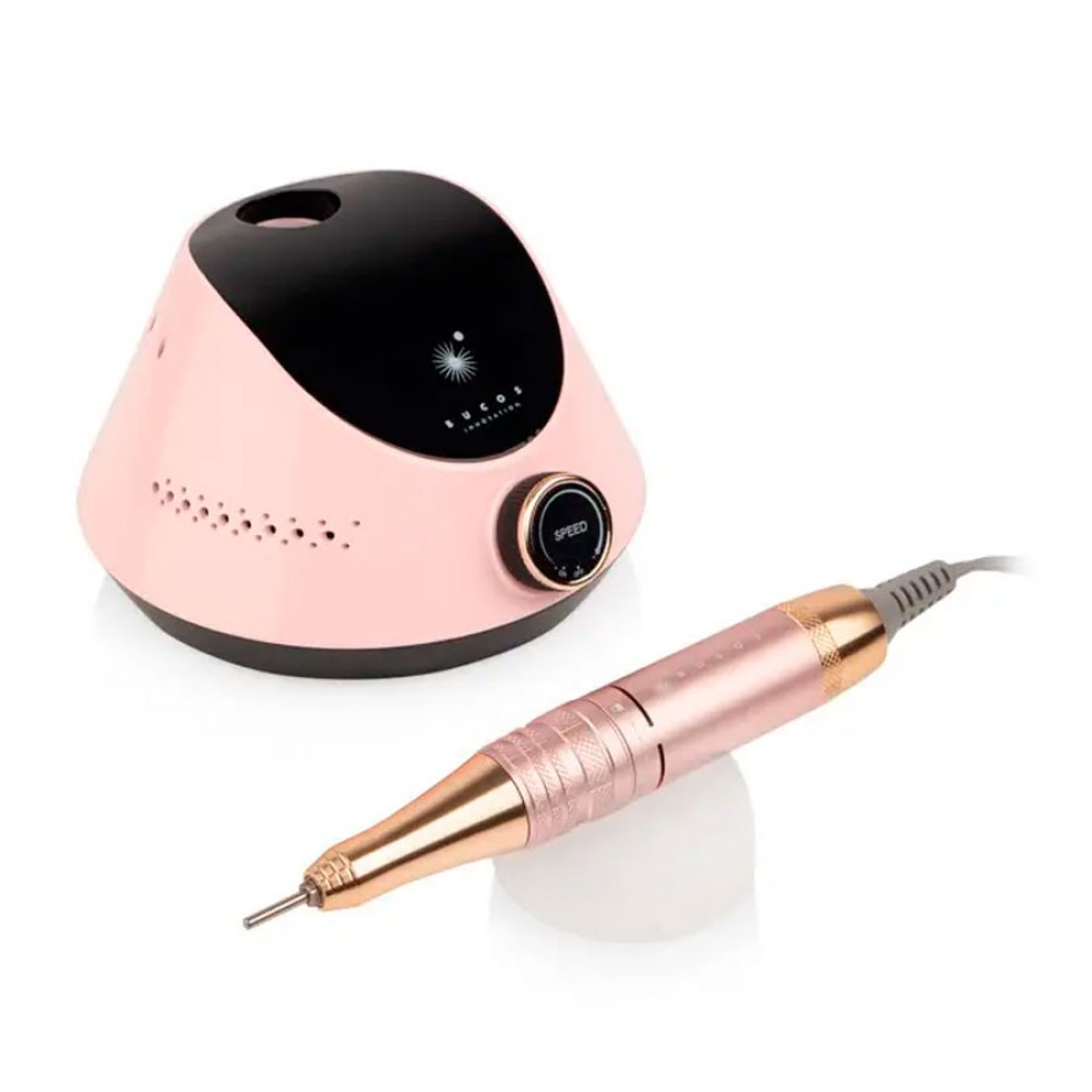 Профессиональный фрезер для маникюра 65W/35000 об/мин BUCOS Nail Drill X2 PRO, Розовый