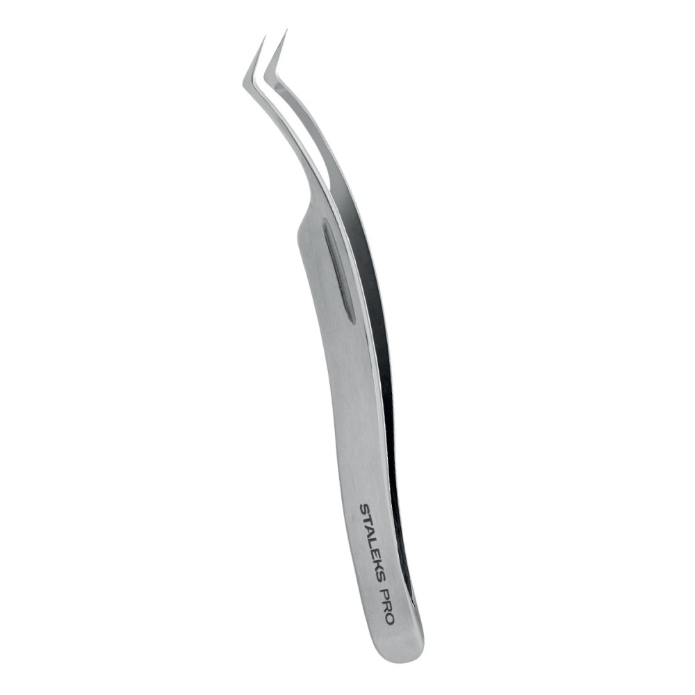 Пинцет профессиональный для ресниц STALEKS EXPERT 41 TYPE 2 (L-образный, 40')
