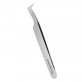 Пинцет профессиональный для ресниц STALEKS EXPERT 41 TYPE 6 (башмачок, 75')