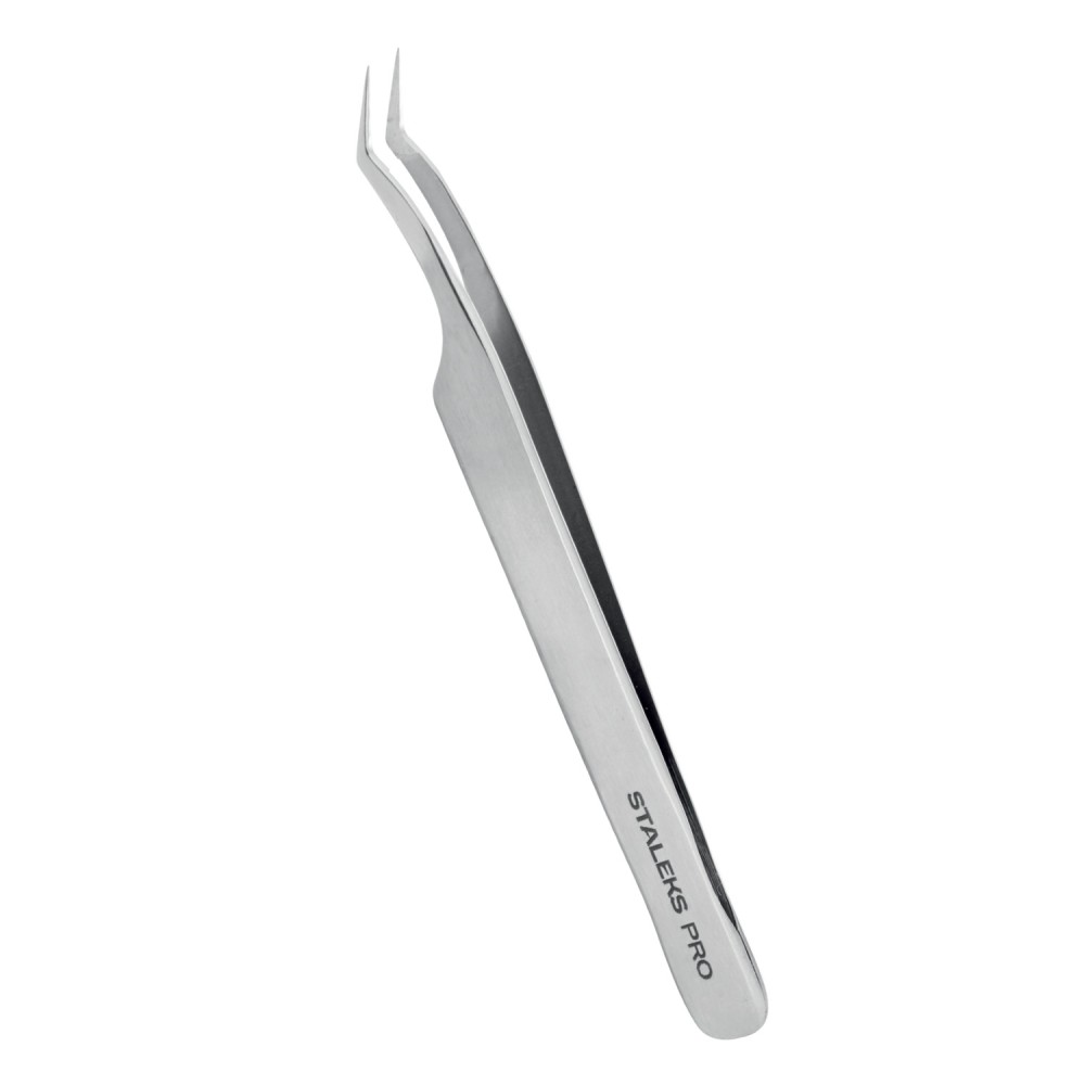 Пинцет профессиональный для ресниц STALEKS EXPERT 41 TYPE 7 (L-образный, 30')