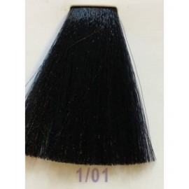 1/01 Крем-фарба для волосся з низьким вмістом аміаку DCM HOP Complex Hair Color Cream синяво-чорний, 100 мл