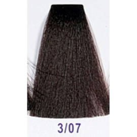 3/07 Крем-краситель для волос с низким содержанием аммиака DCM HOP Complex Hair Color Cream темный шатен интенсивный коричневый, 100 мл