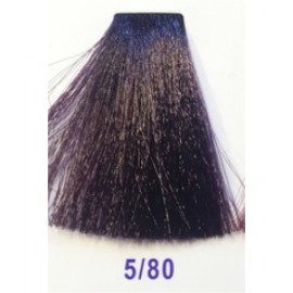 5/80 Крем-краситель для волос с низким содержанием аммиака DCM HOP Complex Hair Color Cream светлый шатен фиолетовый интенсивный, 100 мл