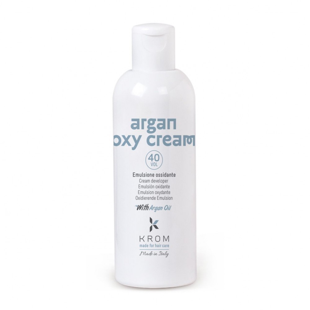 12% Окислительная эмульсия KROM ARGAN OXY CREAM с маслом арганы (40 vol), 150 мл