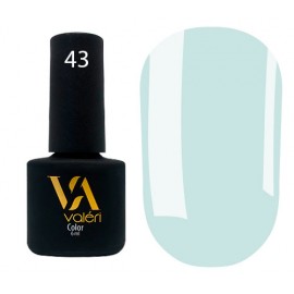 Гель-лак Valeri Color № 043 (светло-голубой, эмаль), 6 мл
