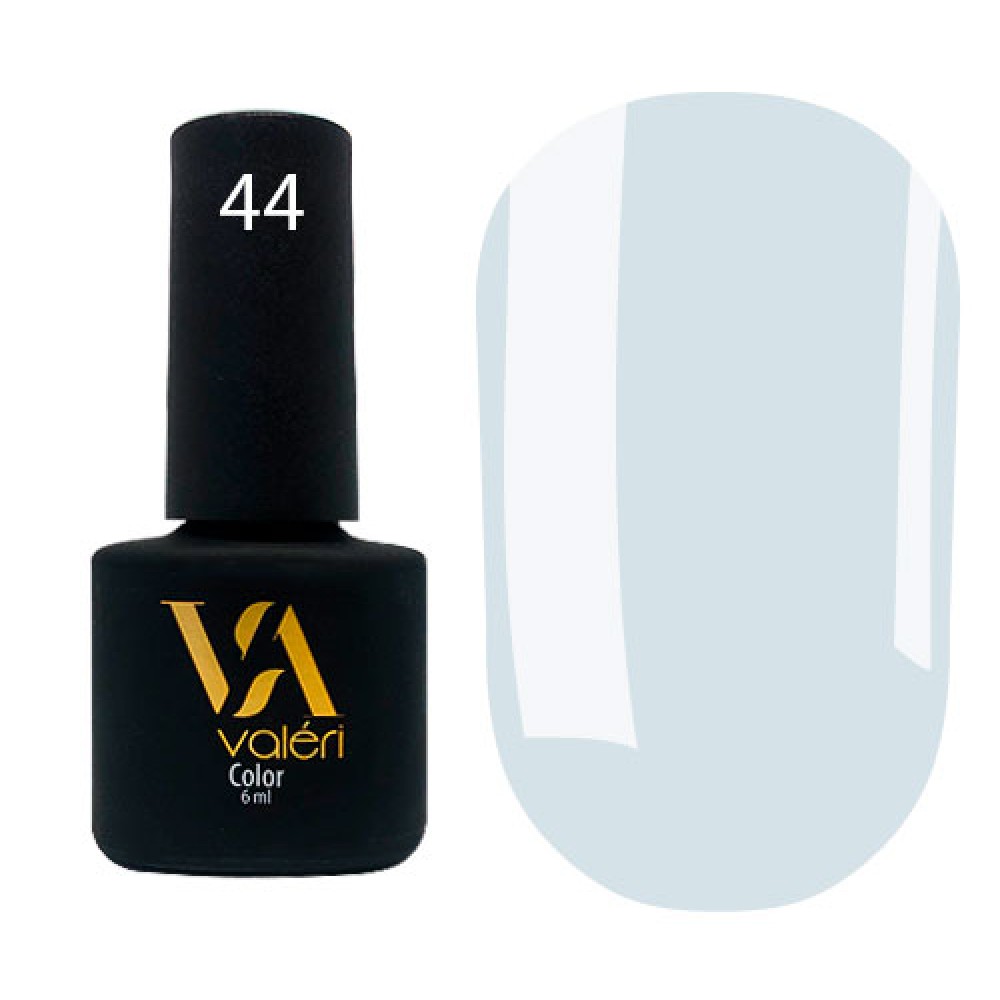 Гель-лак Valeri Color № 044 (холодный светло-голубой, эмаль), 6 мл
