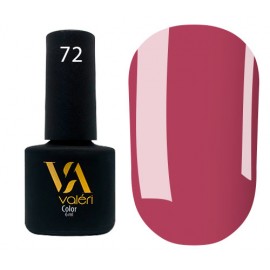 Гель-лак Valeri Color № 072 (ягодный розовый, эмаль), 6 мл