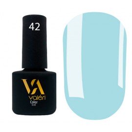 Гель-лак Valeri Color № 042 (светло-лазурный, эмаль), 6 мл