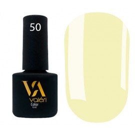 Гель-лак Valeri Color № 050 (светло-желтый, эмаль), 6 мл