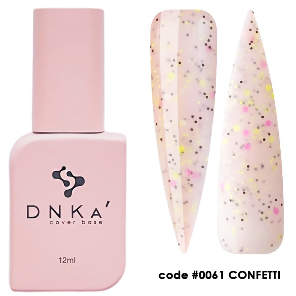 Камуфлирующая база DNKa Cover Base, 12 ml #0061 Confetti