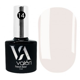 Valeri French Base № 14 - камуфлирующая база (приглушенный бежево-лиловый, эмаль), 12 мл