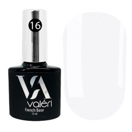 Valeri French Base № 16 - камуфлирующая база (светлый серо-лиловый, эмаль), 12 мл