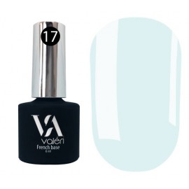 Valeri French Base № 17 - камуфлююча база (сіро-блакитний, емаль), 6 мл