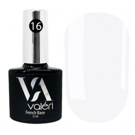 Valeri French Base № 16 - камуфлююча база (світлий сіро-ліловий, емаль), 12 мл