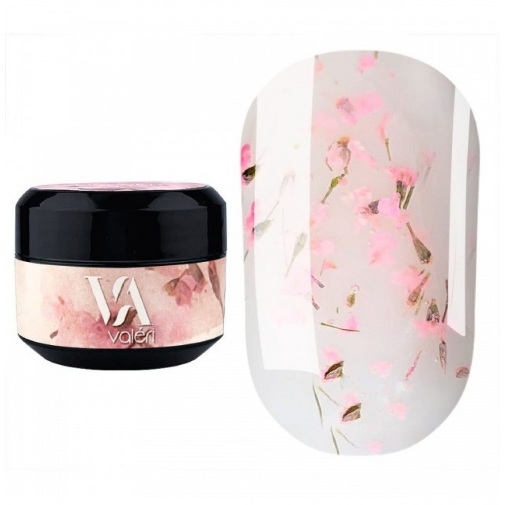 Гель с сухоцветами Valer Flower garden gel №4, 5 мл