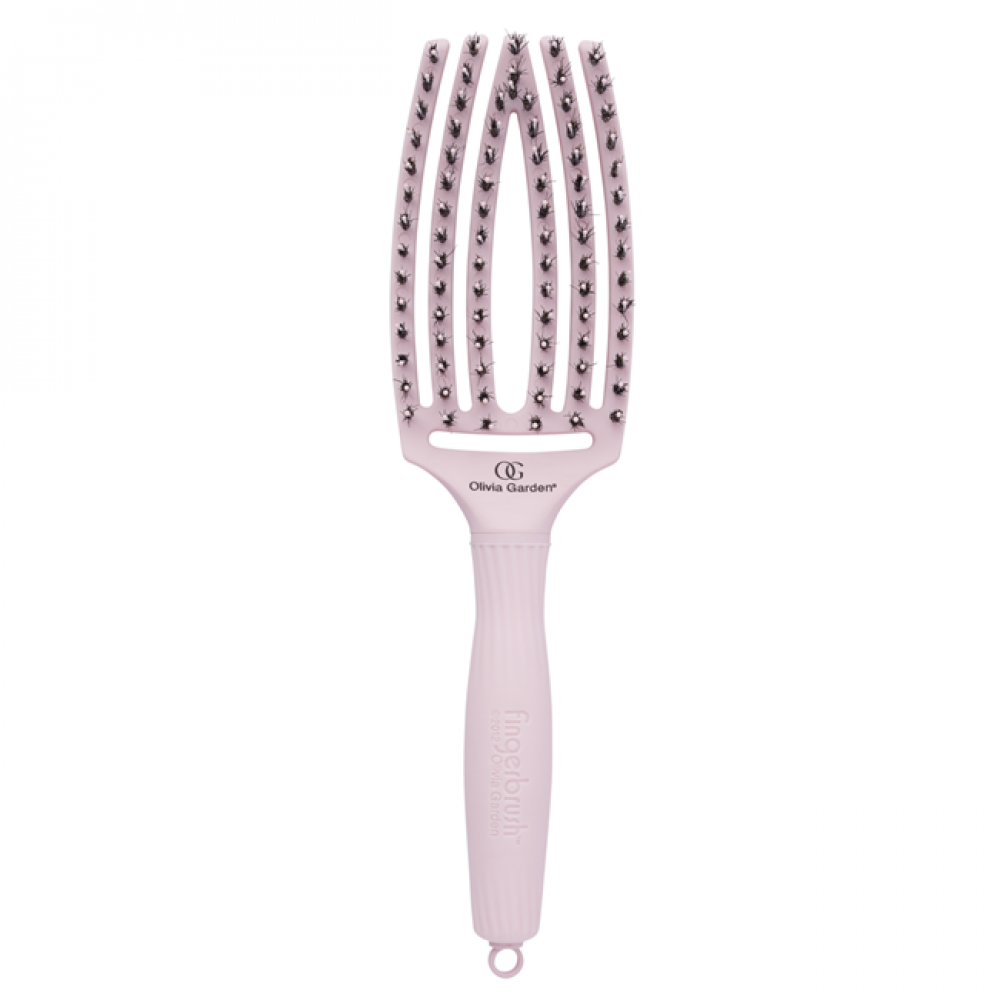 Щетка массажная OLIVIA GARDEN Finger Brush Combo PASTEL Pink OGBFBCPG