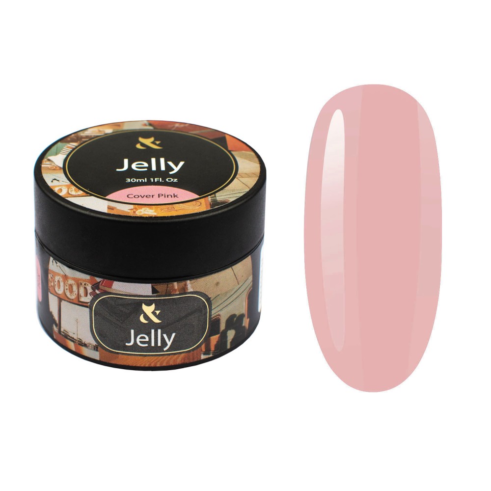 Гель для моделирования камуфлирующий ( розовый ) F.O.X Jelly Cover Pink, 30 мл