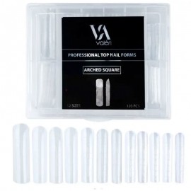 Верхние формы Арочный квадрат Valeri Top Nail Forms Arched Square (120 шт.)