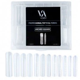 Верхние формы Арочный квадрат Valeri Top Nail Forms Arched Square (120 шт.)