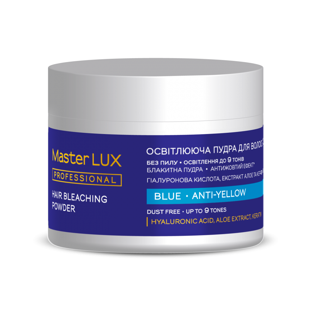 Осветляющая пудра для волос up to 9 blue Master LUX professional, 200 г