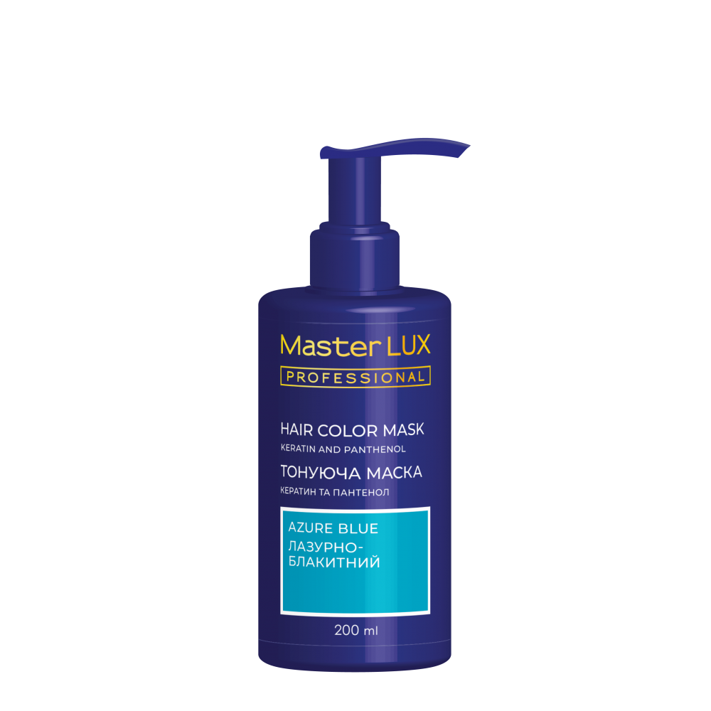 Маска тонирующая для волос Master LUX professional Лазурно-голубой 200 мл