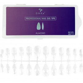 Гелевые типсы Professional Nail Gel Tips Almond (миндаль) DNKa, 240pcs