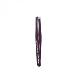 Пинцет для бровей EXPERT 11 TYPE 3v (широкие скошенные кромки), фиолетовый