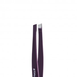 Пинцет для бровей EXPERT 11 TYPE 3v (широкие скошенные кромки), фиолетовый