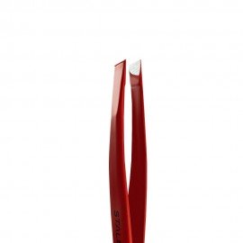 Пинцет для бровей EXPERT 11 TYPE 3 r (широкие скошенные кромки), красный