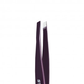 Пинцет для бровей EXPERT 11 TYPE 4v (узкие скошенные кромки), фиолетовый