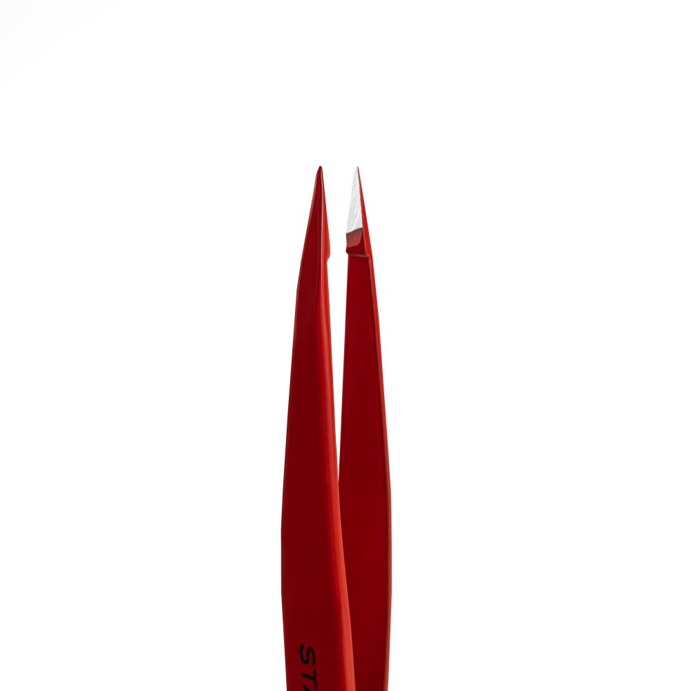 Пинцет для бровей EXPERT 11 TYPE 5r (точечный), красный