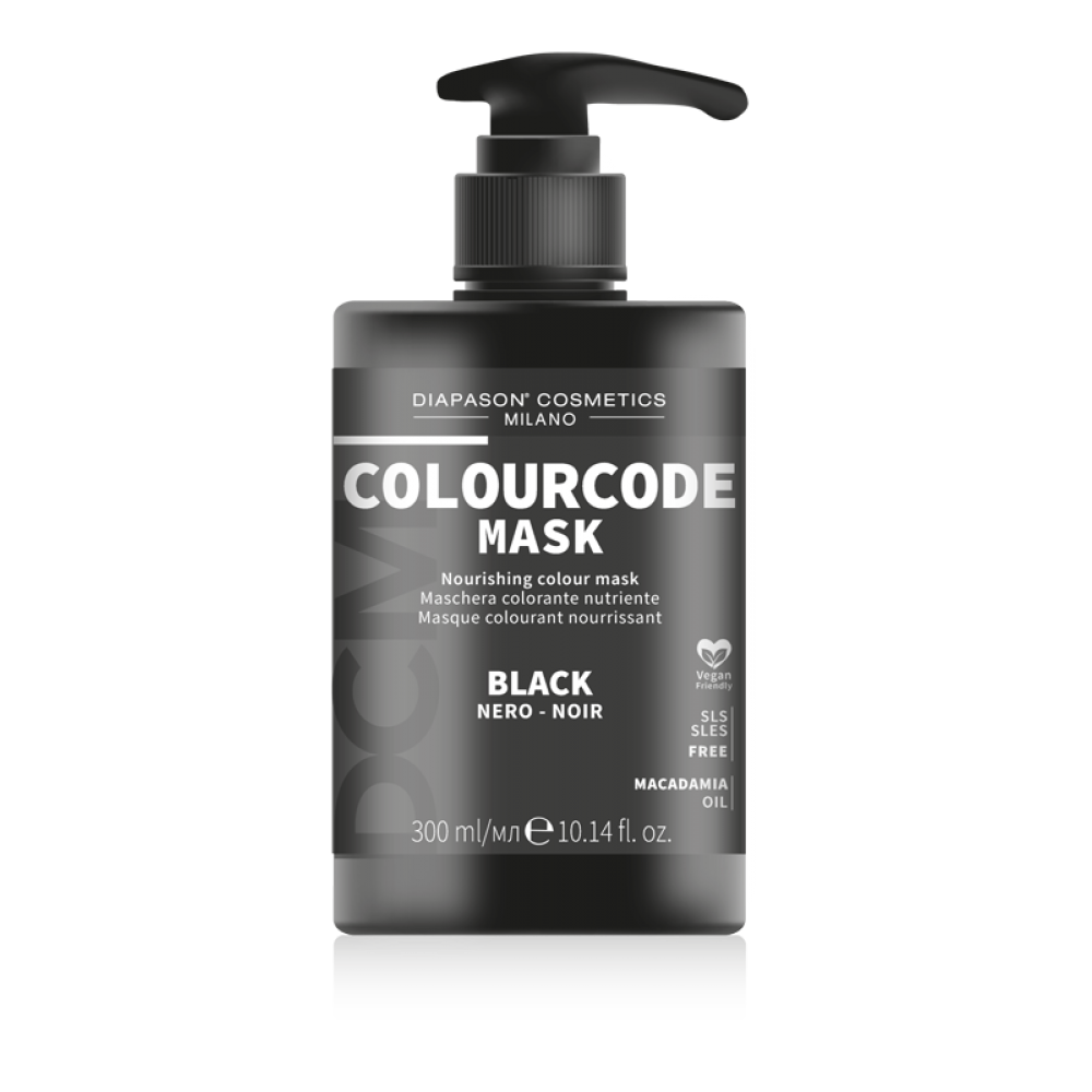 Тонирующая маска DCM Colourcode mask black черная, 300 мл