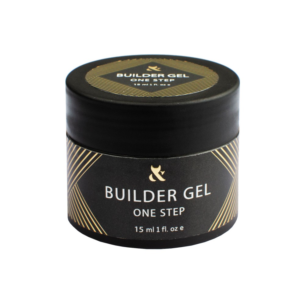 Строительный гель F.O.X One step builder gel Clear, 15 мл