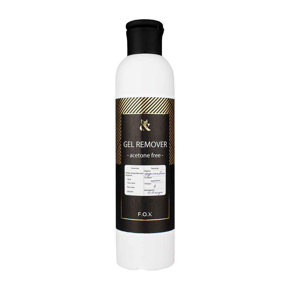 Средство для снятия гель-лака без ацетона F.O.X  Gel Remover Acetone-Free, 200 мл