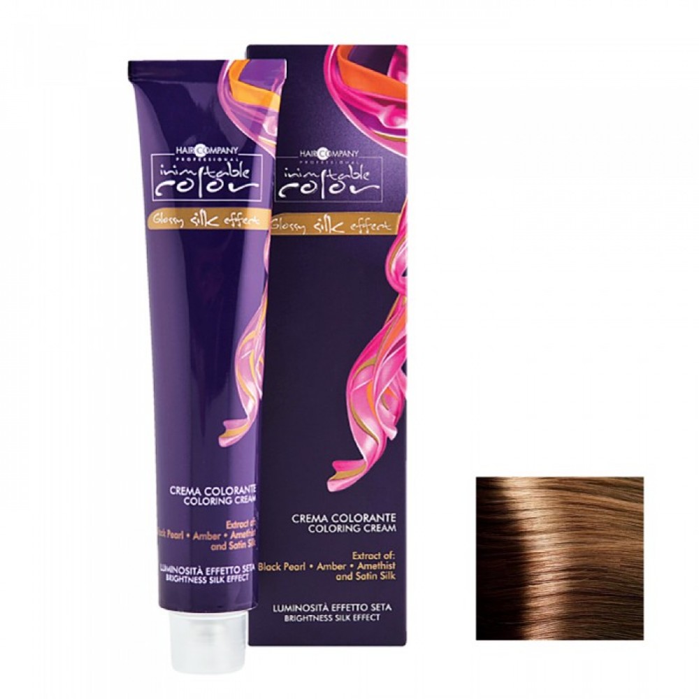 8.003 Крем-краска для волос HAIR COMPANY Inimitable Color Светлый карамельный блондин, 100 мл