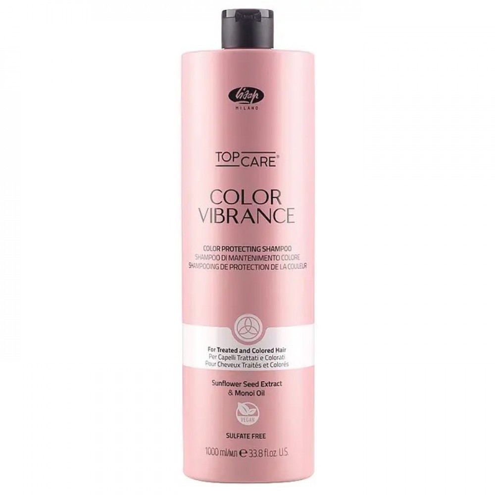 Шампунь для догляду за пофарбованим волоссям Lisap Color Vibrance Color Protecting Shampoo, 1000 мл