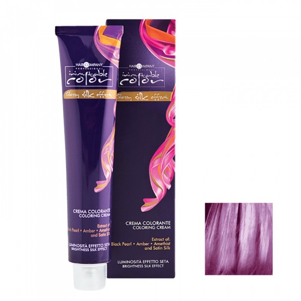 Фиолетовый баклажан Стойкая крем-краска для волос HAIR COMPANY Inimitable Color Pastel, 100 мл