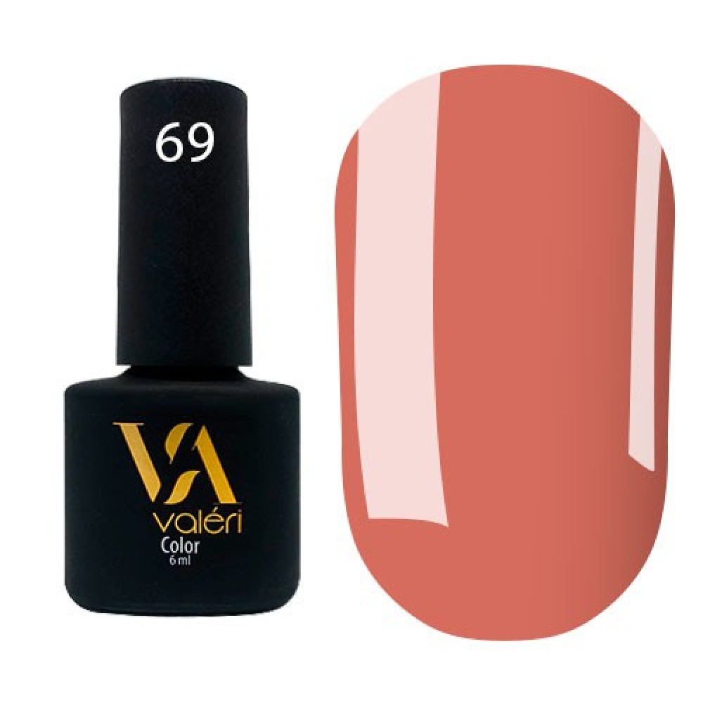 Гель-лак Valeri Color № 069 (карамель, эмаль), 6 мл