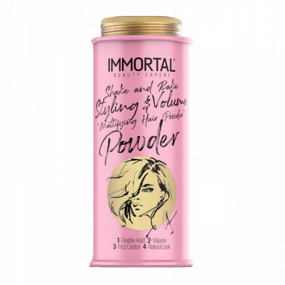 Порошковый воск для укладки, розовый для женщин Immortal Infuse PINK POWDER WAX LADIES, 20 г