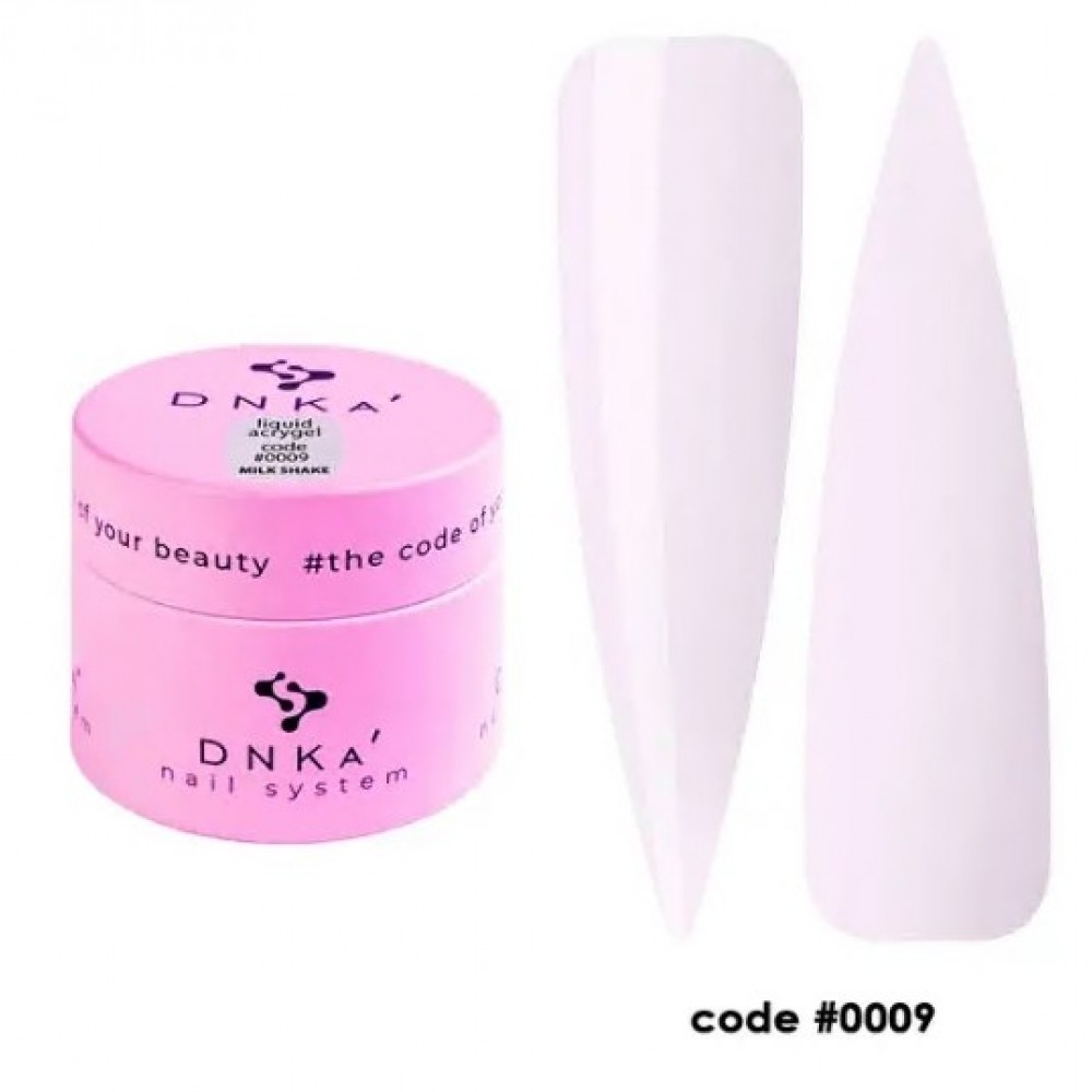 Жидкий гель в банке Liquid Acrygel DNKa, 15 ml #0009 Milk Shake