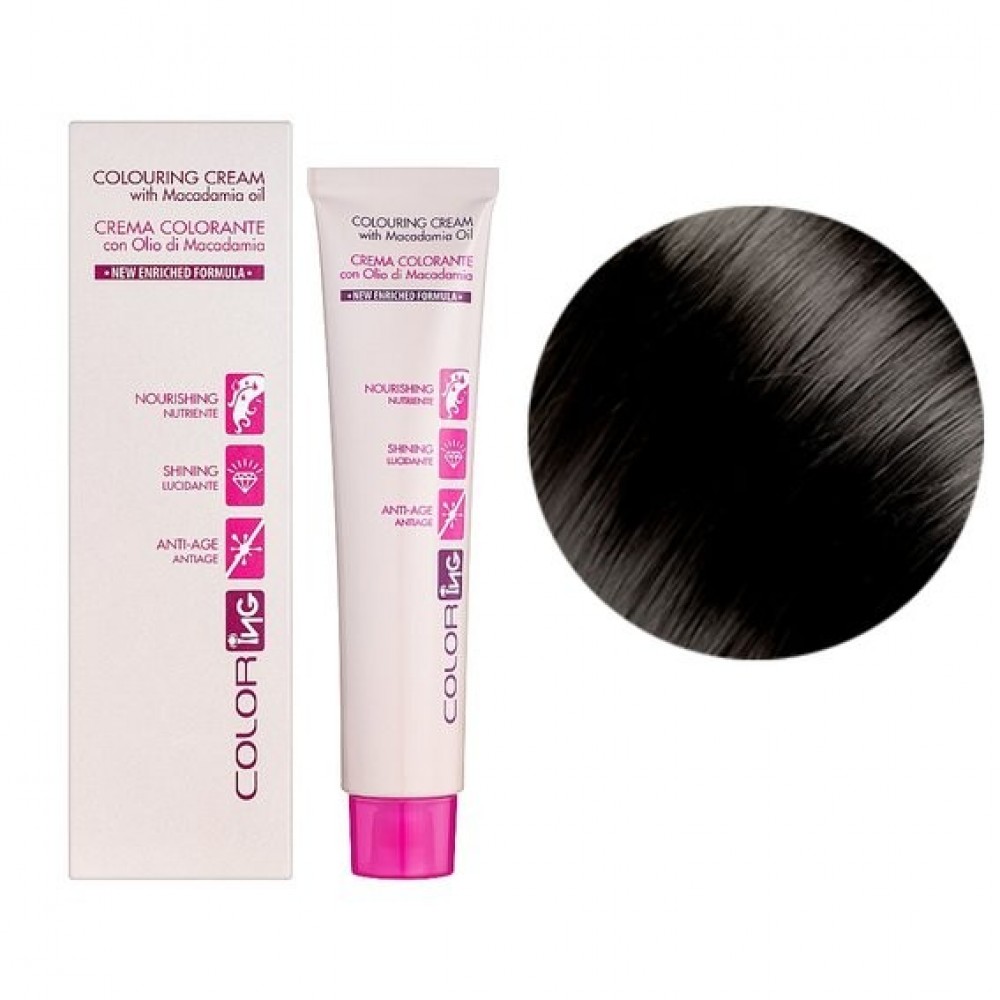 Крем-краска для волос ING Professional Colouring Cream with Macadamia oil 5.003 светло-каштановый байя, 60 мл