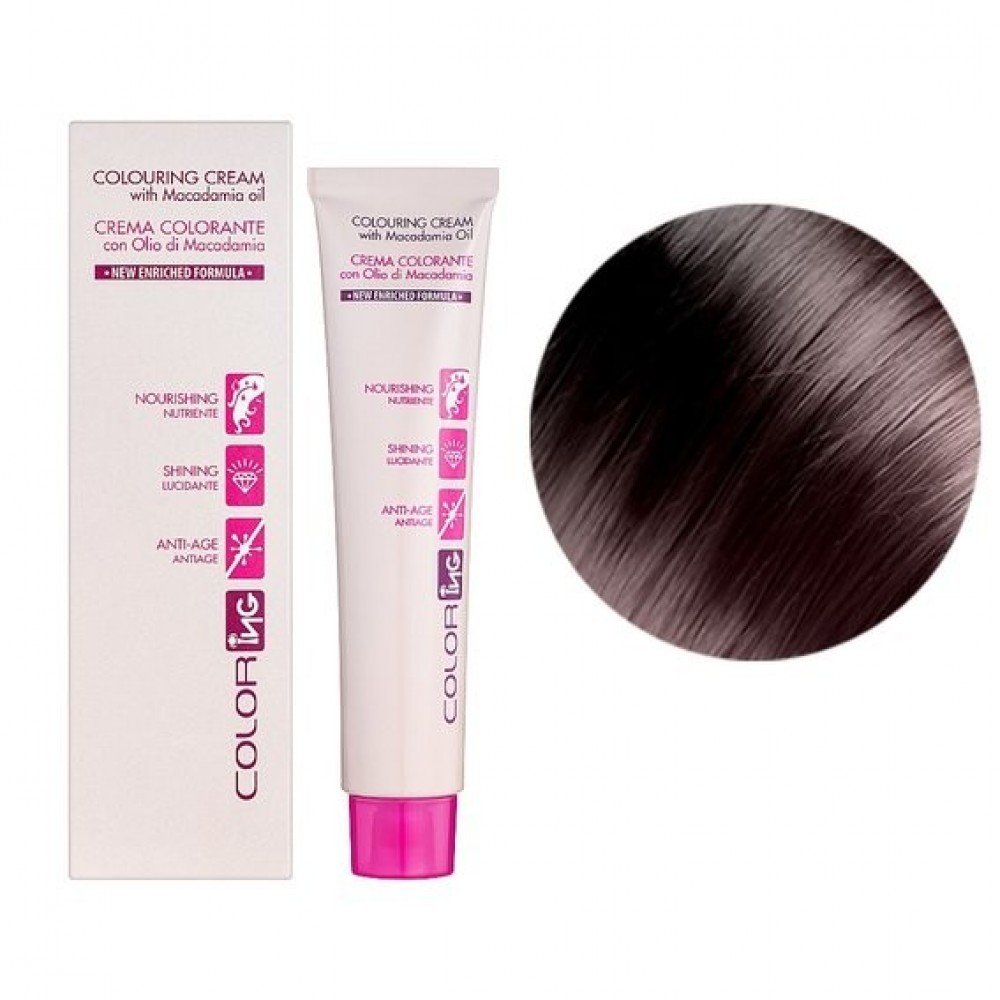 Крем-краска для волос ING Professional Colouring Cream with Macadamia oil 7.12 жемчужный блондин, 60 мл