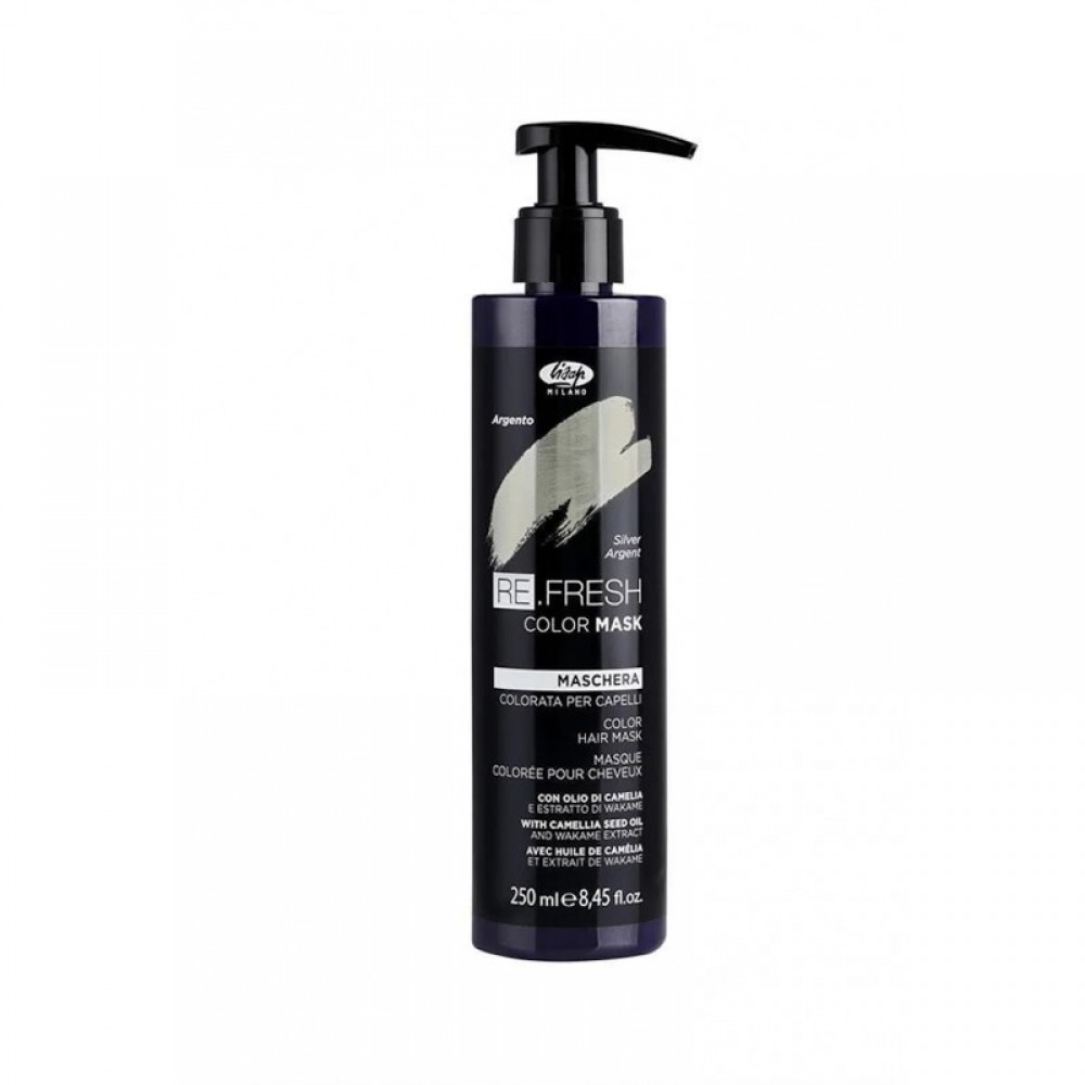 Безаміачна тонуюча маска для волосся Lisap Refresh Color Mask Серебро, 250 мл
